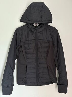 Black Hooded Puffer Jacket